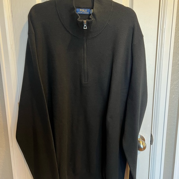 Ralph Lauren Men's Black QuarterZip Sweater